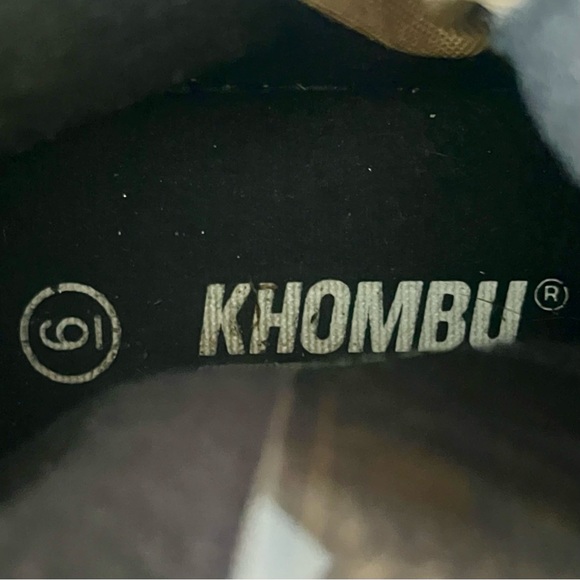 Khombu Laura Suede Leather Boots with Knit Trim in Chestnut Brown - Picture 4 of 16